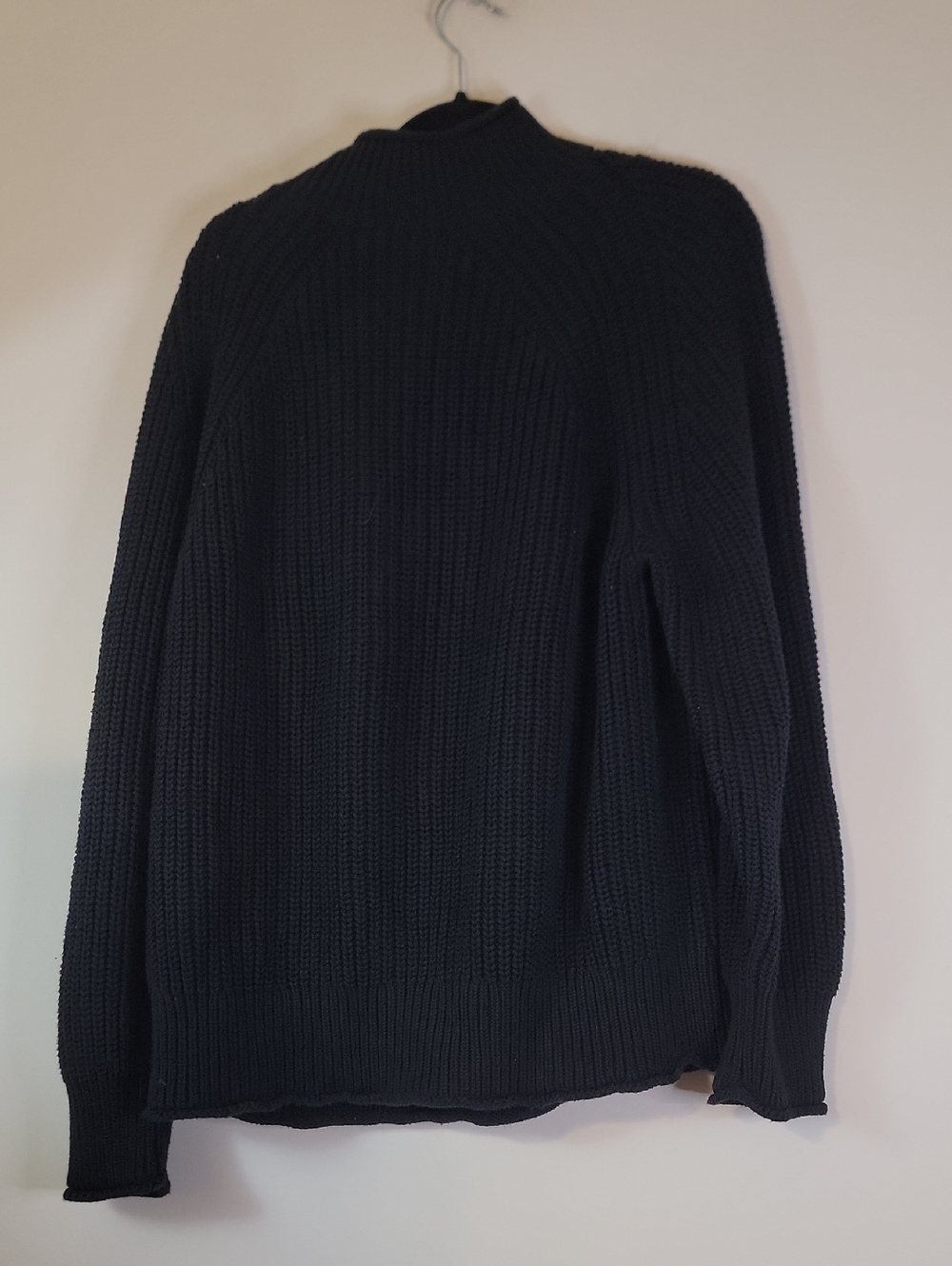 J. Crew Women's Black Turtleneck Ribbed Sweater - Picture 2 of 9